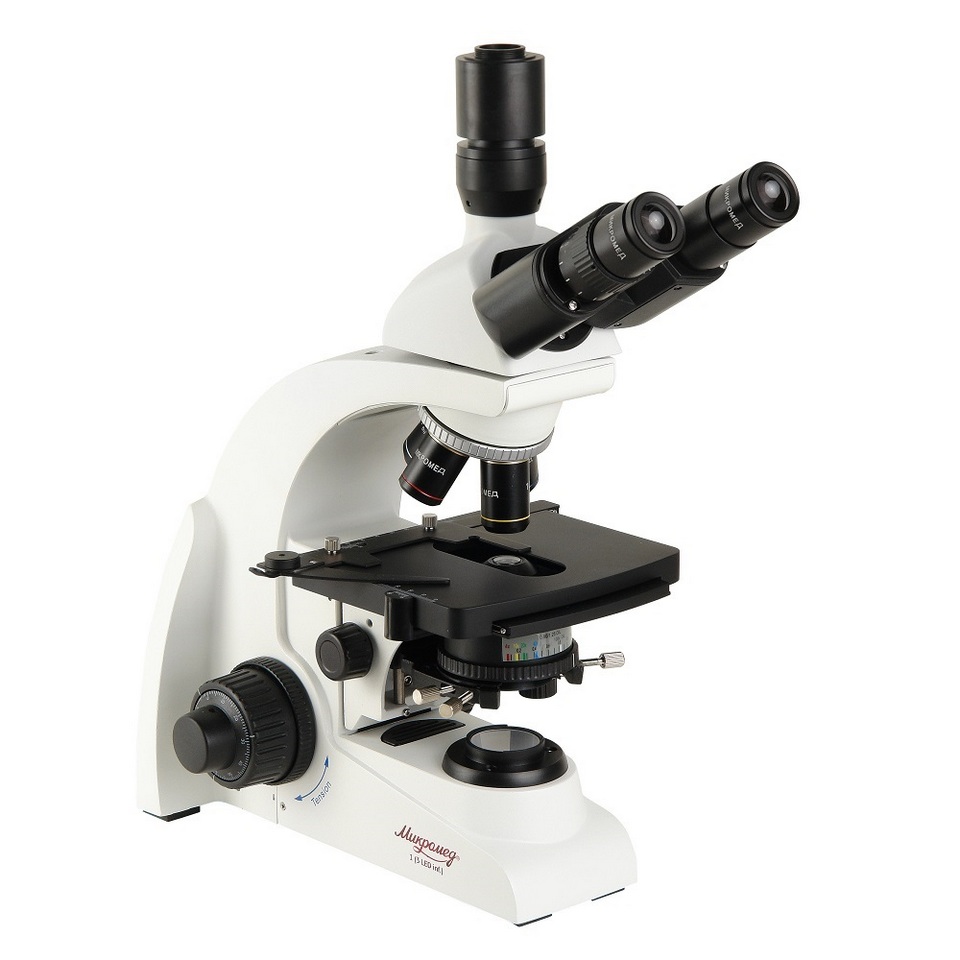 Медицинский тринокулярный микроскоп Микромед-1 3 LED inf фото4