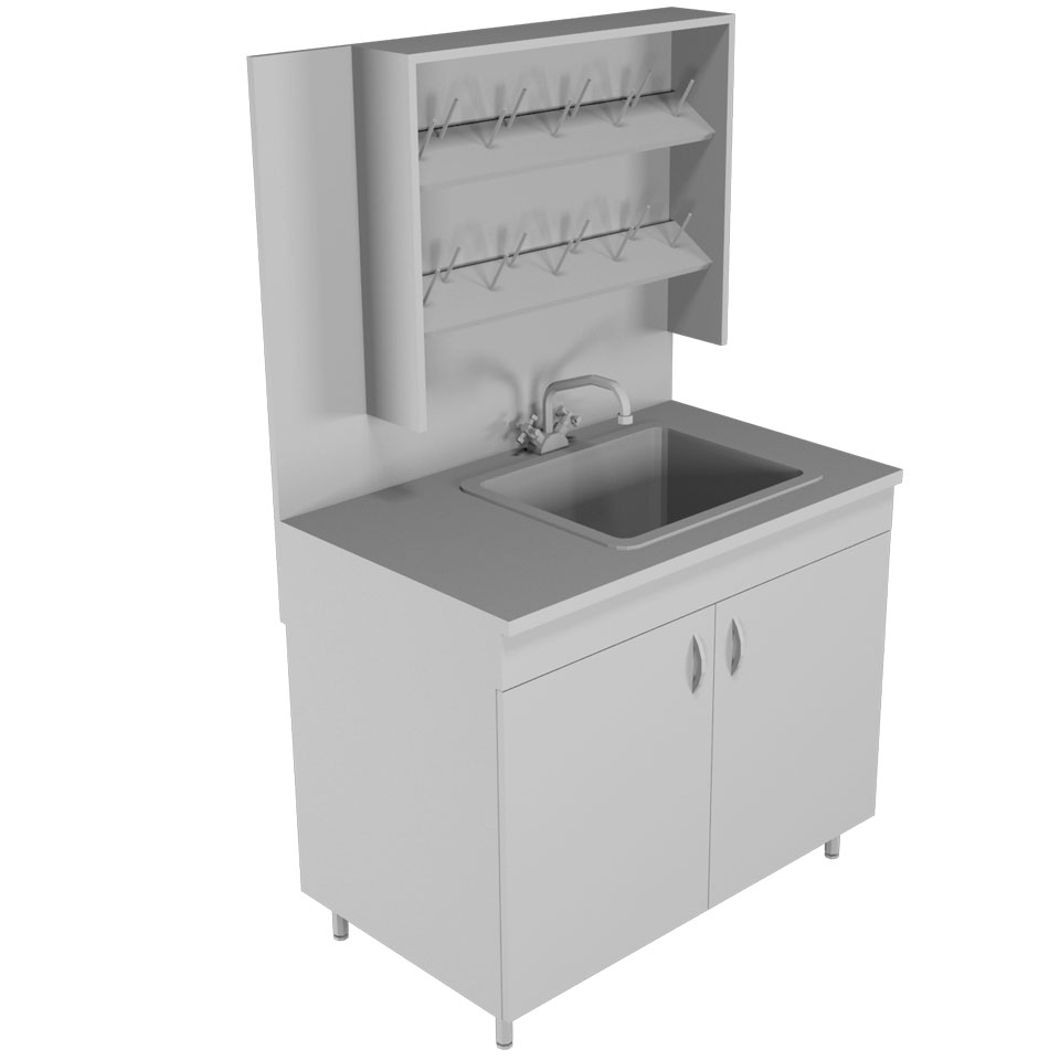 Лабораторный стол-мойка НВ-1000 МОП фото3