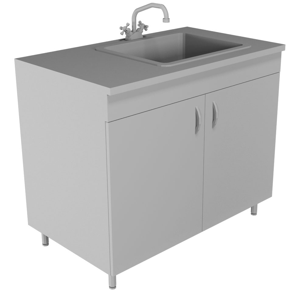 Лабораторный стол-мойка НВ-1000 МОП фото2