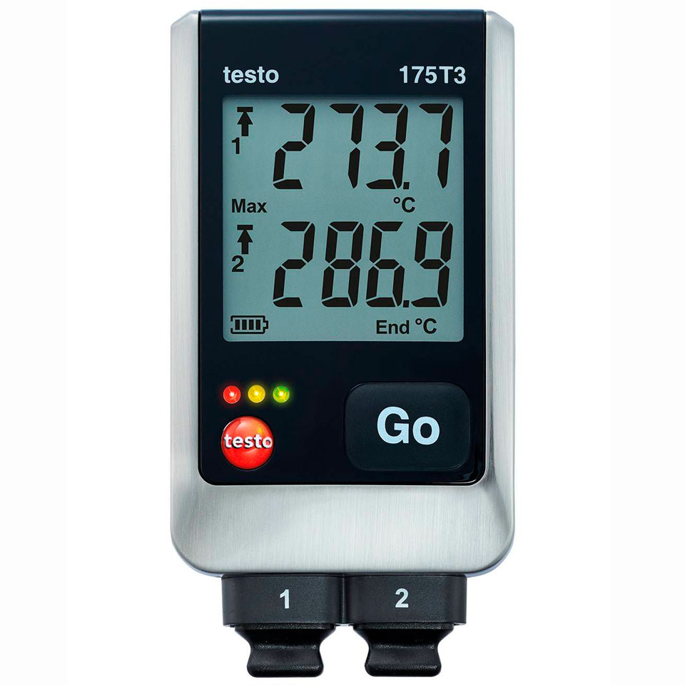 2-канальный логгер данных температуры Testo 175 T3 фото1