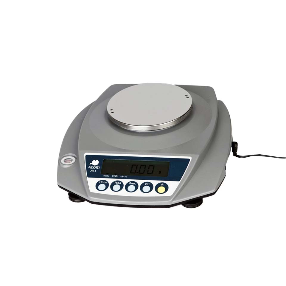 Весы лабораторные ACOM JW-1-1500 (1500 г, 0,05 г, внешняя калибровка): фотографии