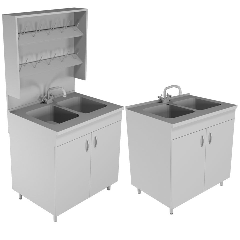 Лабораторный стол-мойка НВ-800 МД