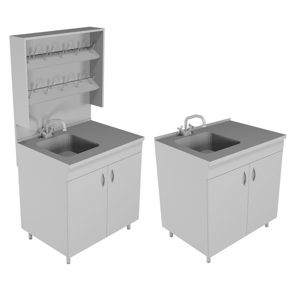 Лабораторный стол-мойка НВ-800 МО фото3