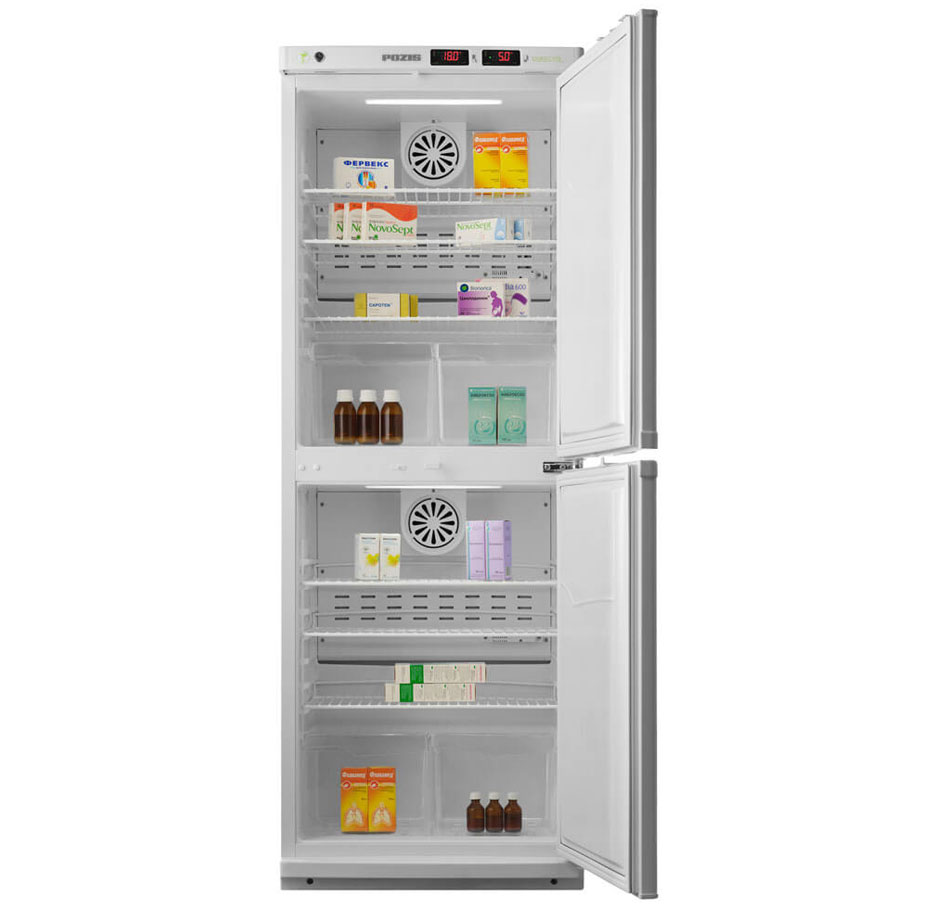 Фармацевтический двухкамерный холодильник ПОЗИС ХФД-280 фото2