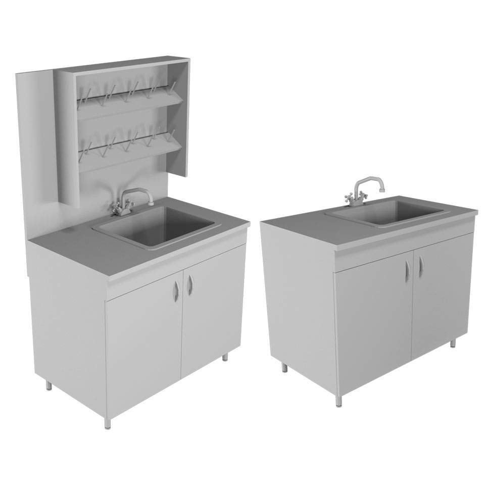 Лабораторный стол-мойка НВ-1000 МОП