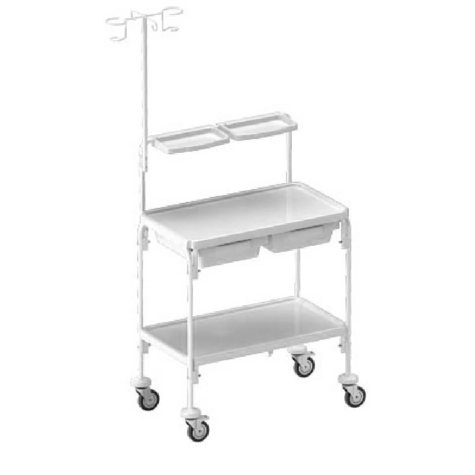 Медицинская инструментальная тележка ТИ-2-ВШ-01-КРОНТ фото1