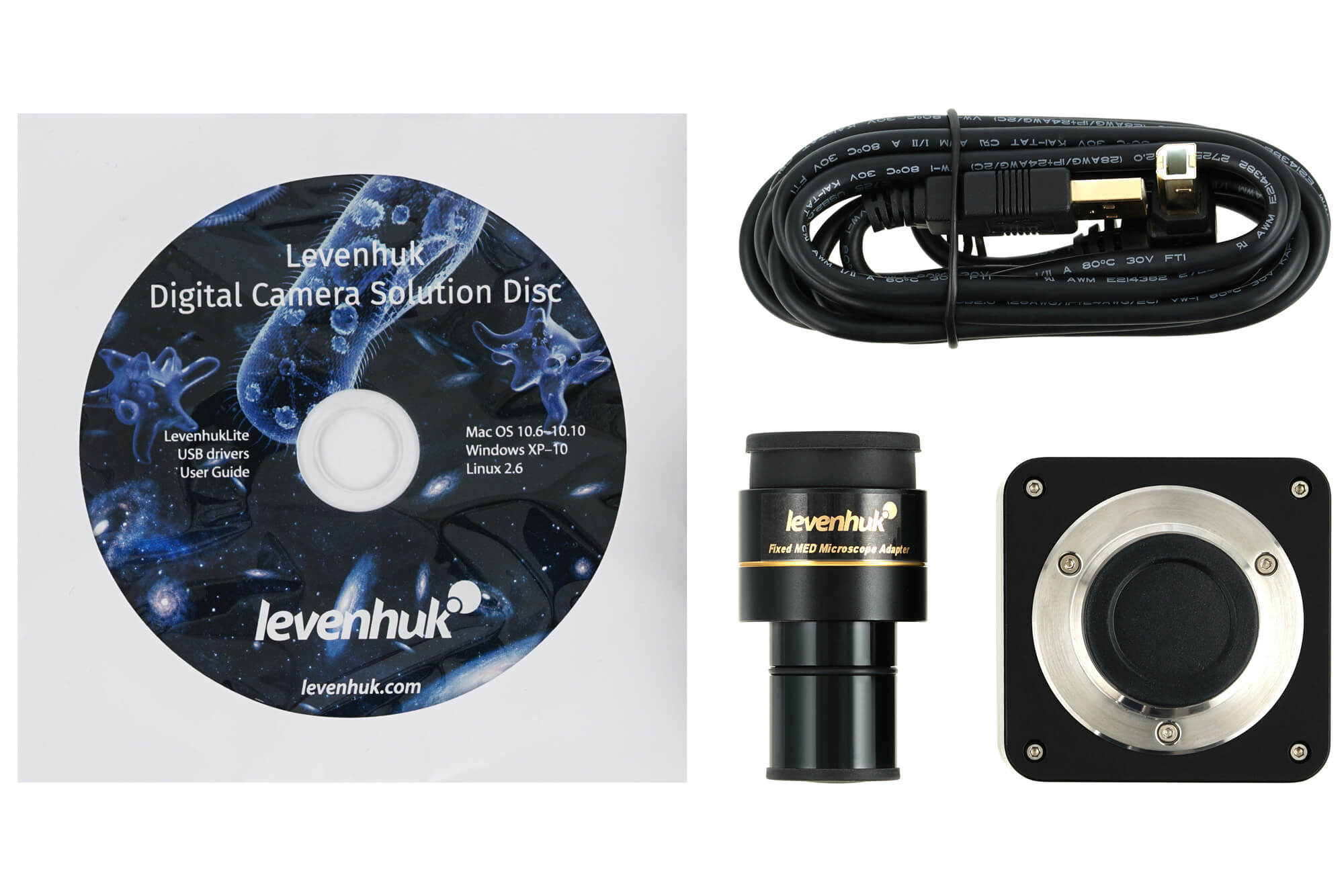 Медицинский цифровой тринокулярный микроскоп Levenhuk MED D40T фото6