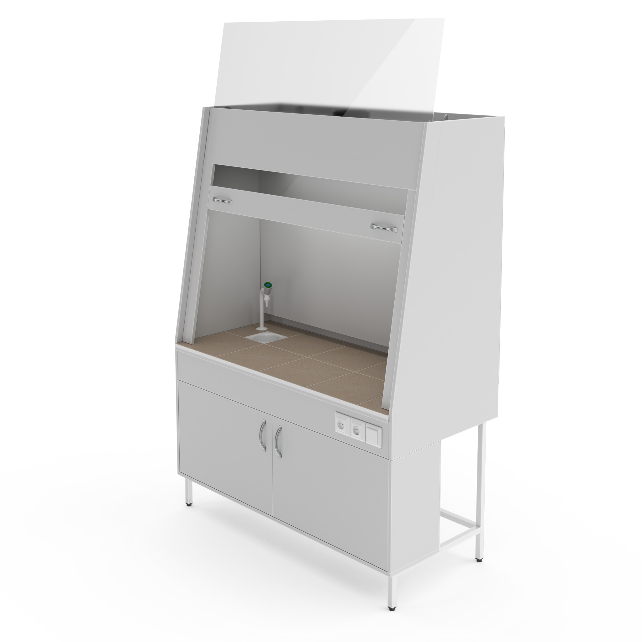 Вытяжной шкаф Теолаб ШВ-1500 КГ-С-В фото1