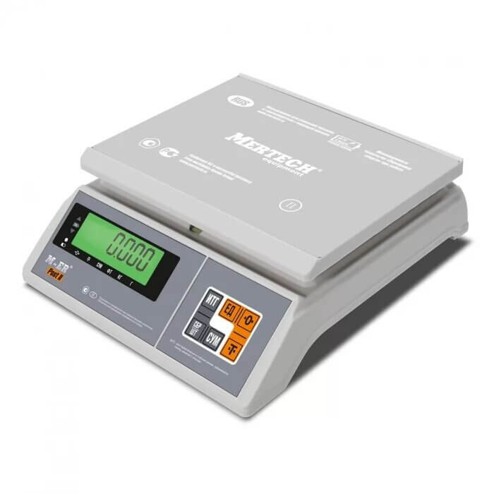 Весы порционные Mertech M-ER 326 AFU-15.1 Post II LCD USB-COM (15 кг, 1 г, внешняя калибровка), 3106: фотографии