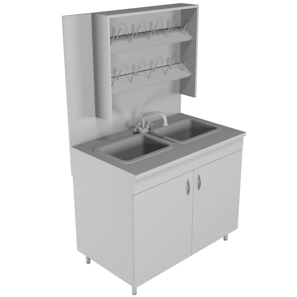 Лабораторный стол-мойка НВ-1000 МД