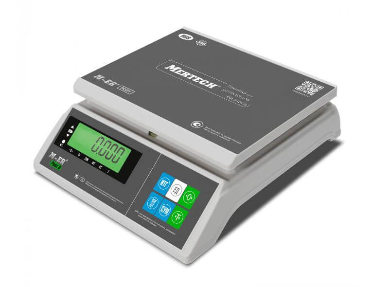 Весы порционные Mertech M-ER 326 AFU-32.1 Post II LCD (32 кг, 1 г, внешняя калибровка), 3061: фотографии