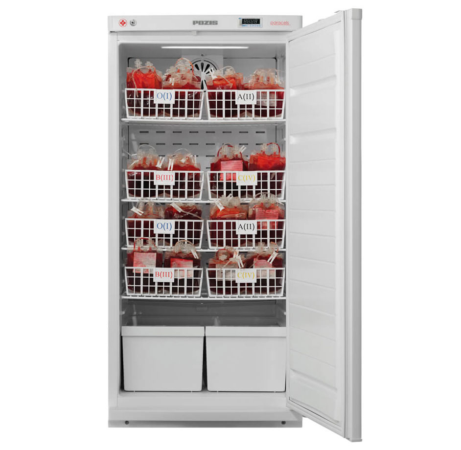 Медицинский холодильник для хранения крови ПОЗИС ХК-250-2 фото2