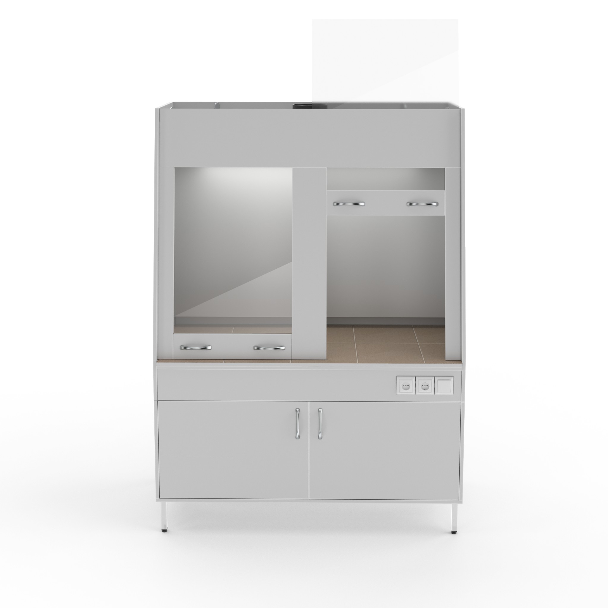 Двухрамный вытяжной шкаф Теолаб ШВд-1500 КГ фото2