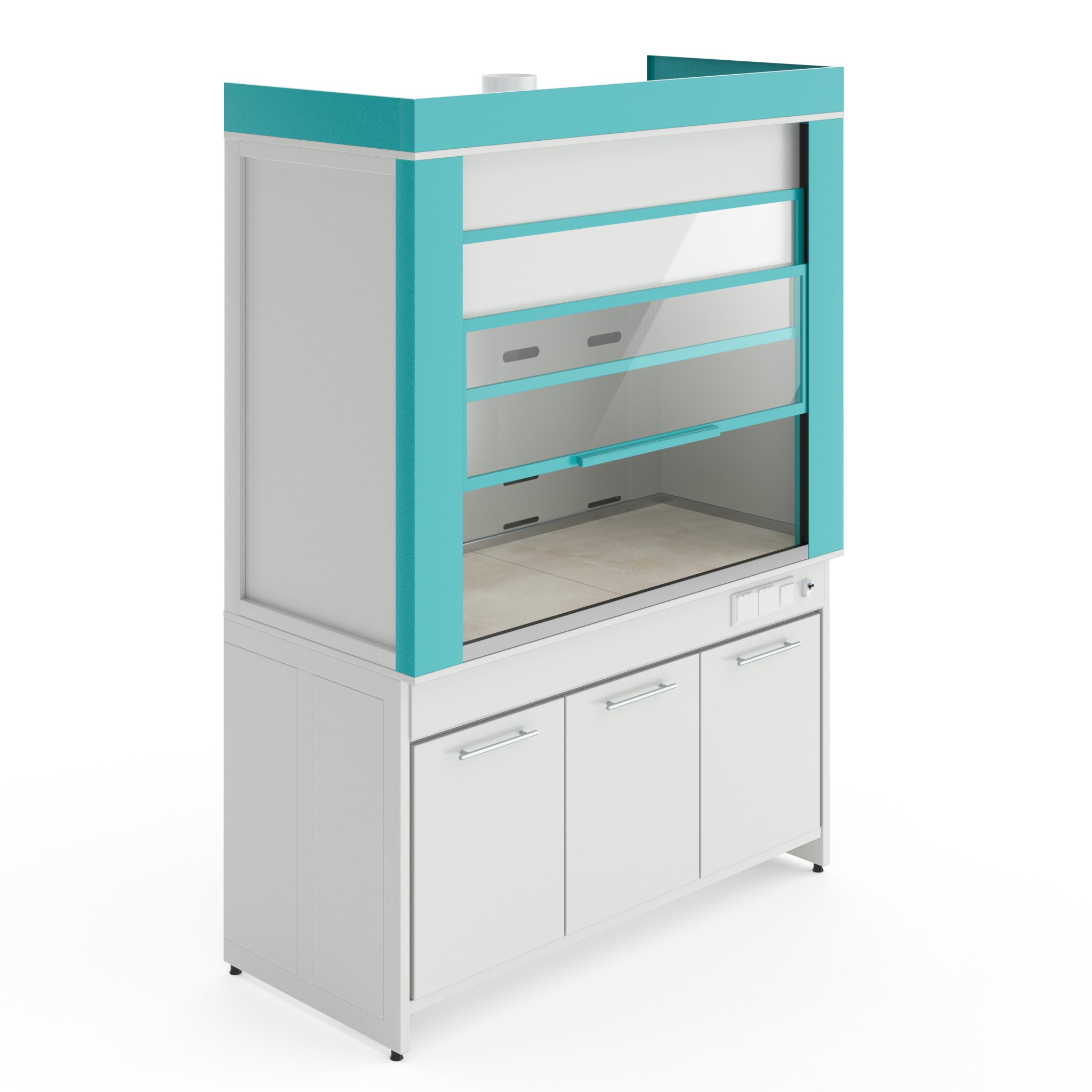 Металлический вытяжной шкаф Теолаб ШВМ-1500 МОН-Комфорт фото3