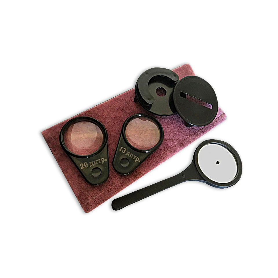 Комплект зеркального офтальмоскопа Завод Оптик ОЗ-2: фотографии