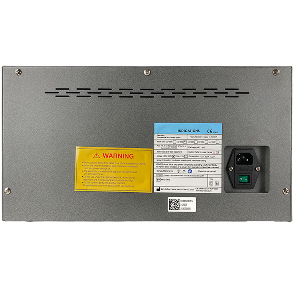 Аппарат для прессотерапии и лимфодренажа Won Industry LC-600S фото4