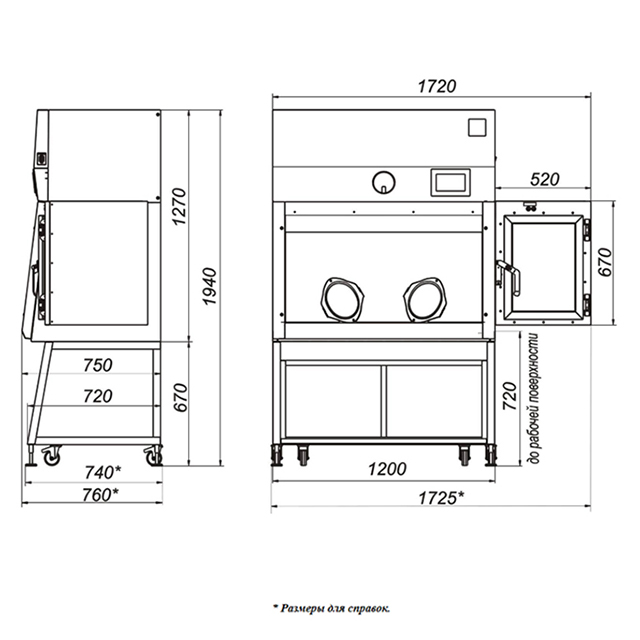 Ламинарный бокс LAMSYSTEMS БМБ-III-Ламинар-С-1,2 PROTECT фото3