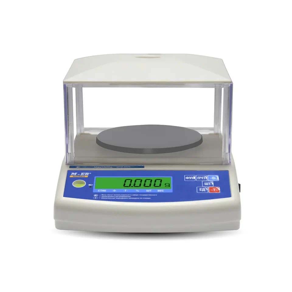 Весы лабораторные MERTECH M-ER 122 ACFJR-150.005 ACCURATE LСD (150 г, 0,005 г, внешняя калибровка): фотографии