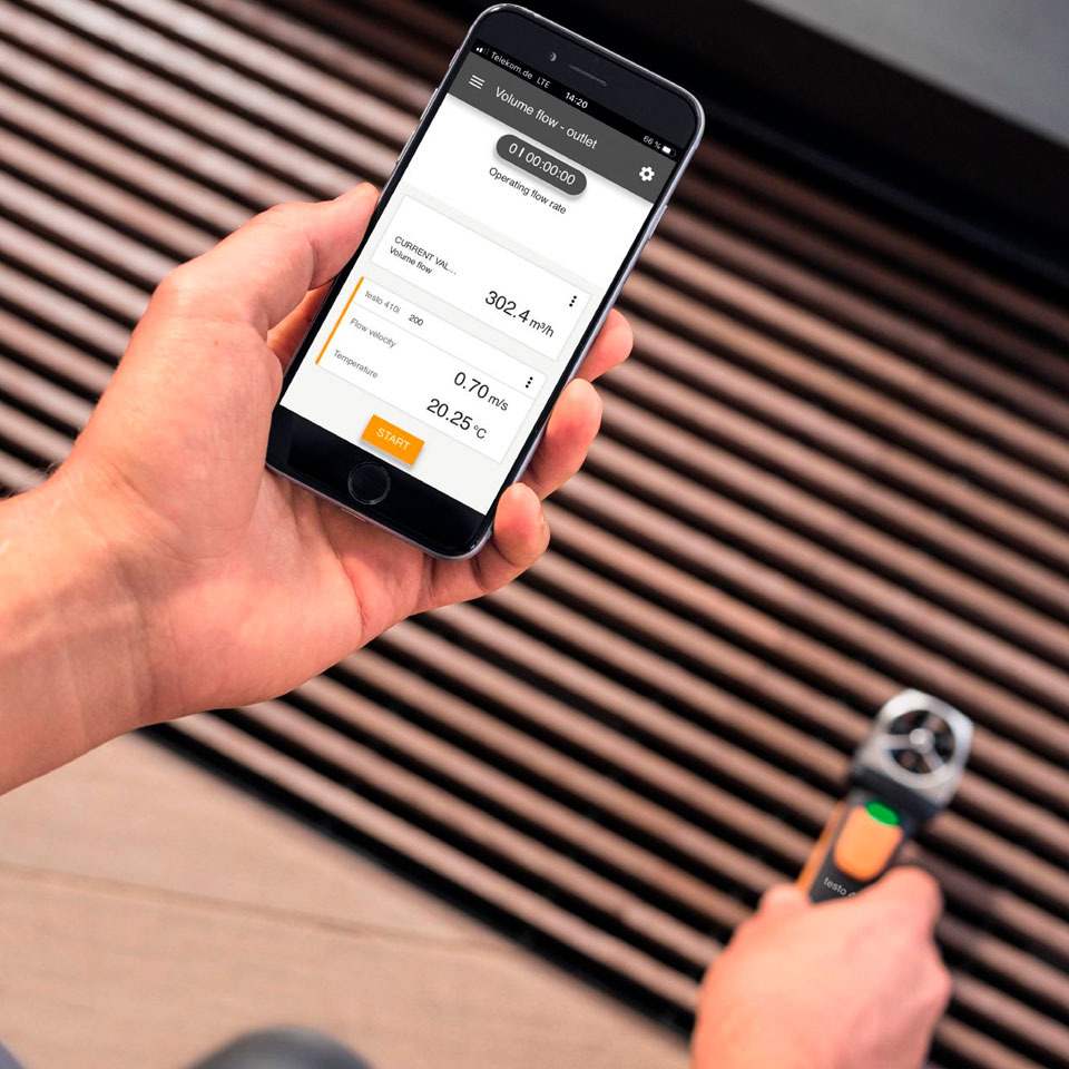 Смарт-зонд скорости воздуха (анемометр) Testo 410i фото4