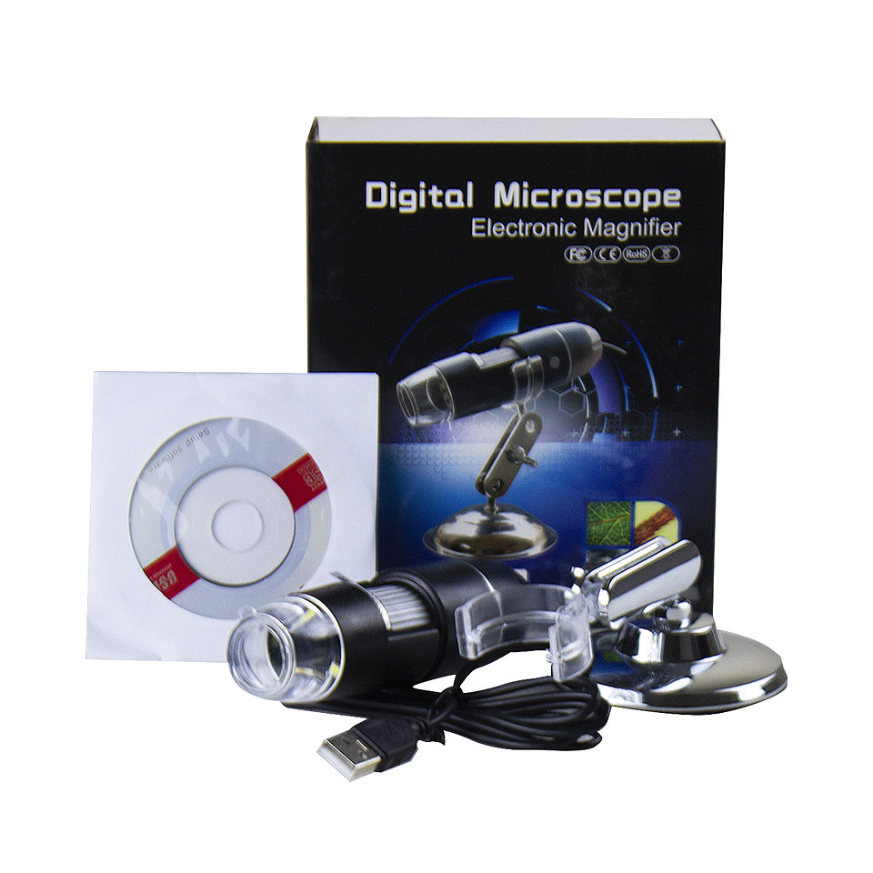 USB-микроскоп на штативе LX-500 (500х): фотографии