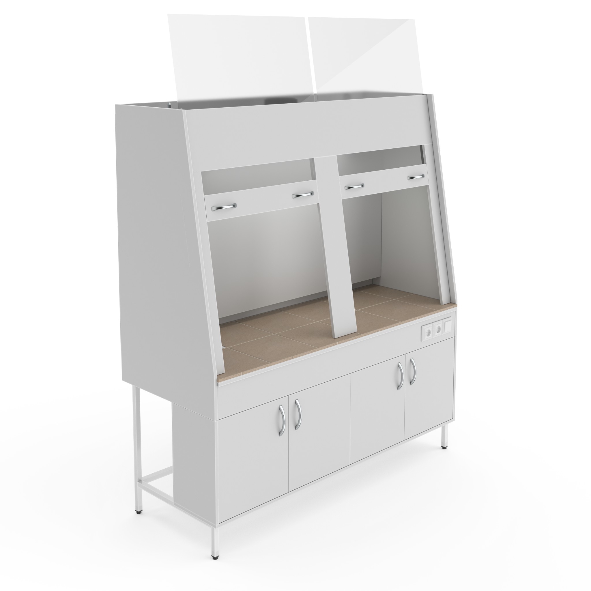 Двухрамный вытяжной шкаф Теолаб ШВд-1800 КГ-С фото3