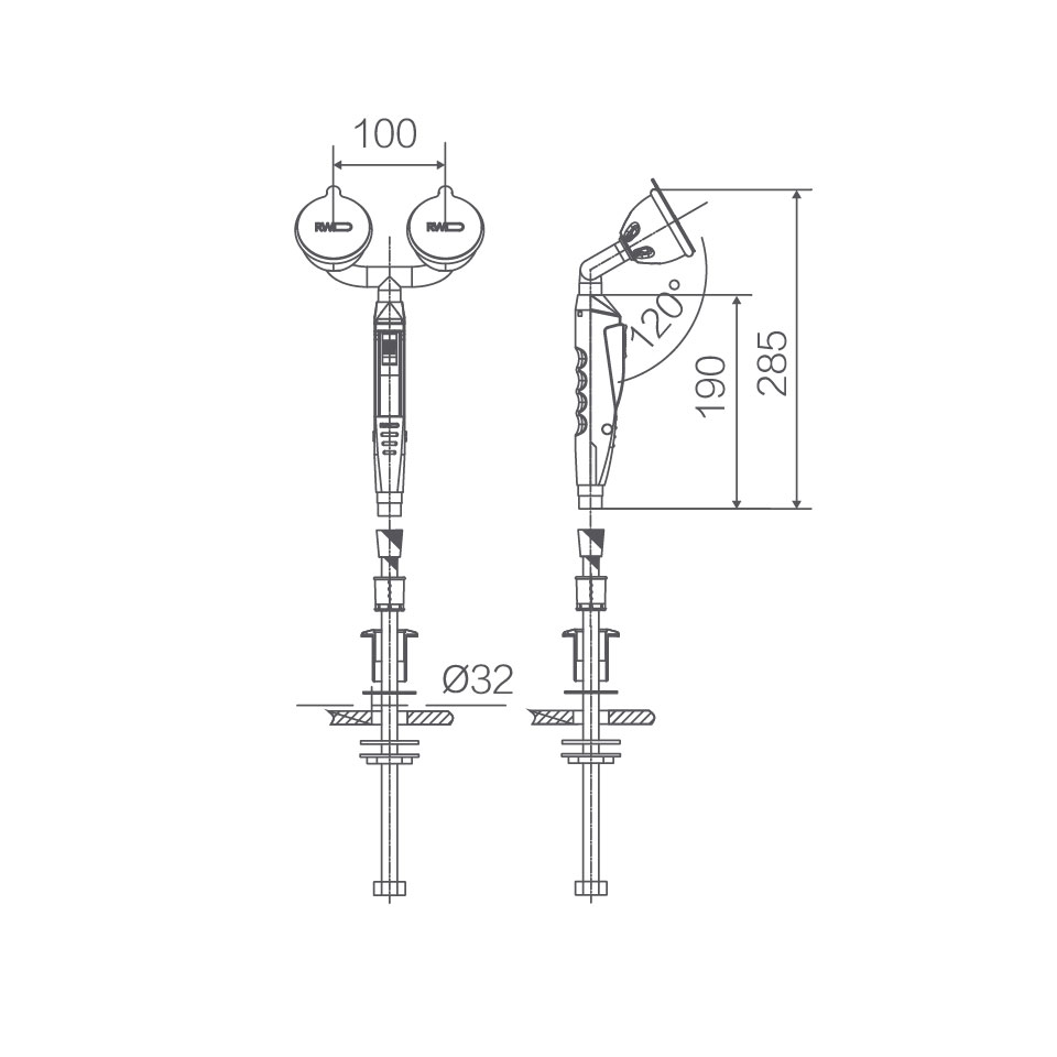 Душ-фонтан для промывки глаз Runwangda WJH1355-4 фото2