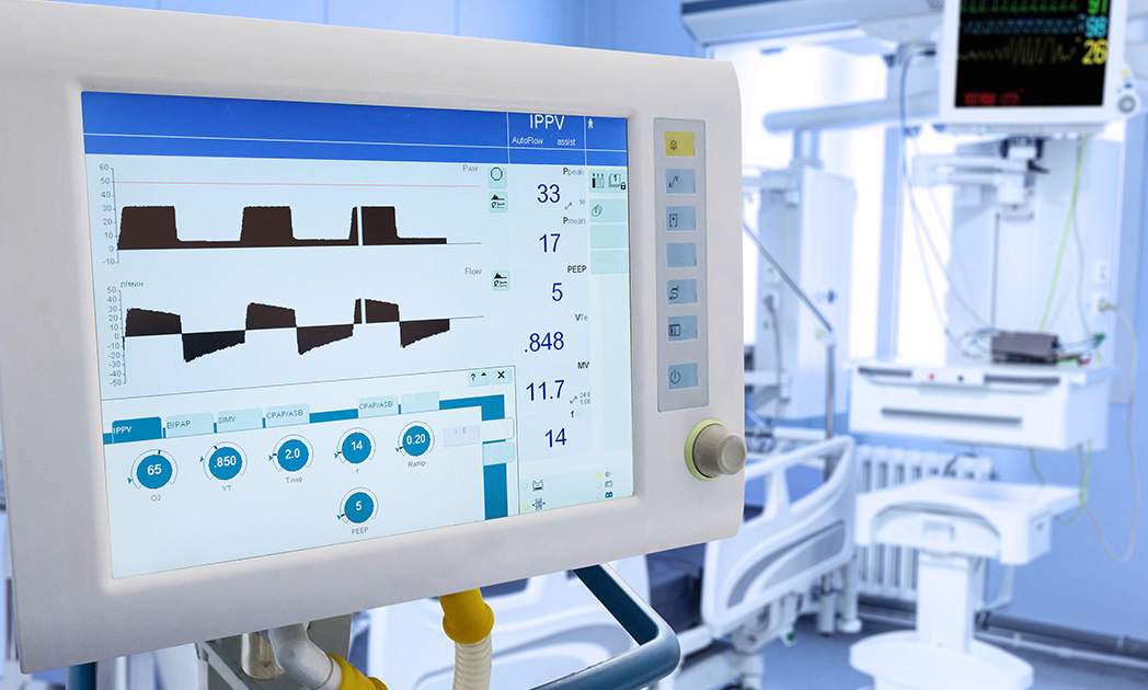 Монитор аппарата ИВЛ