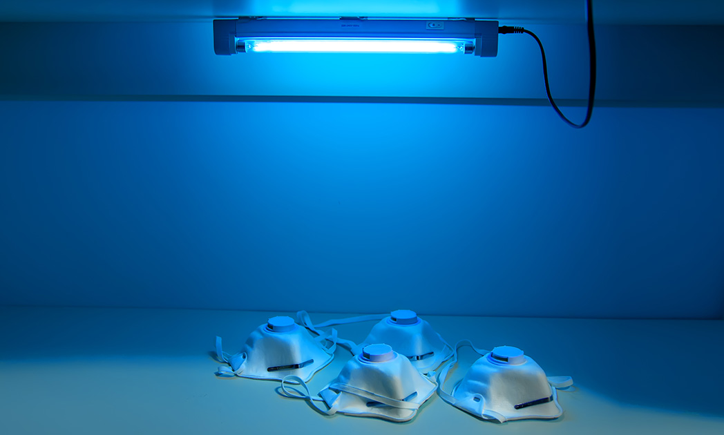 Стерилизация респираторов под облучателем открытого типа